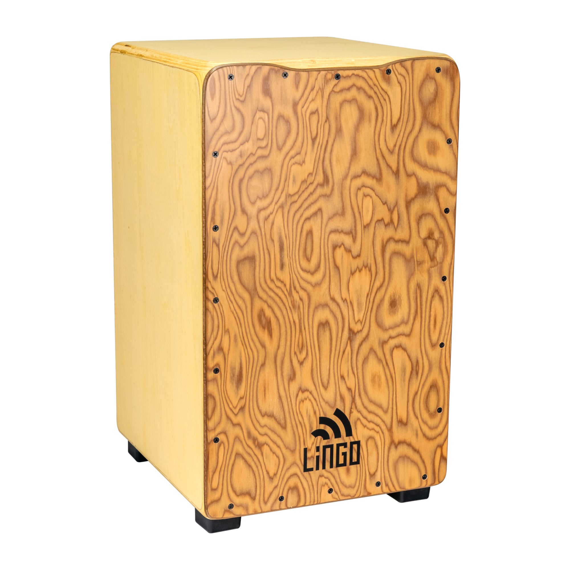Craftsman String Cajon - Makal Burl, Natural Body