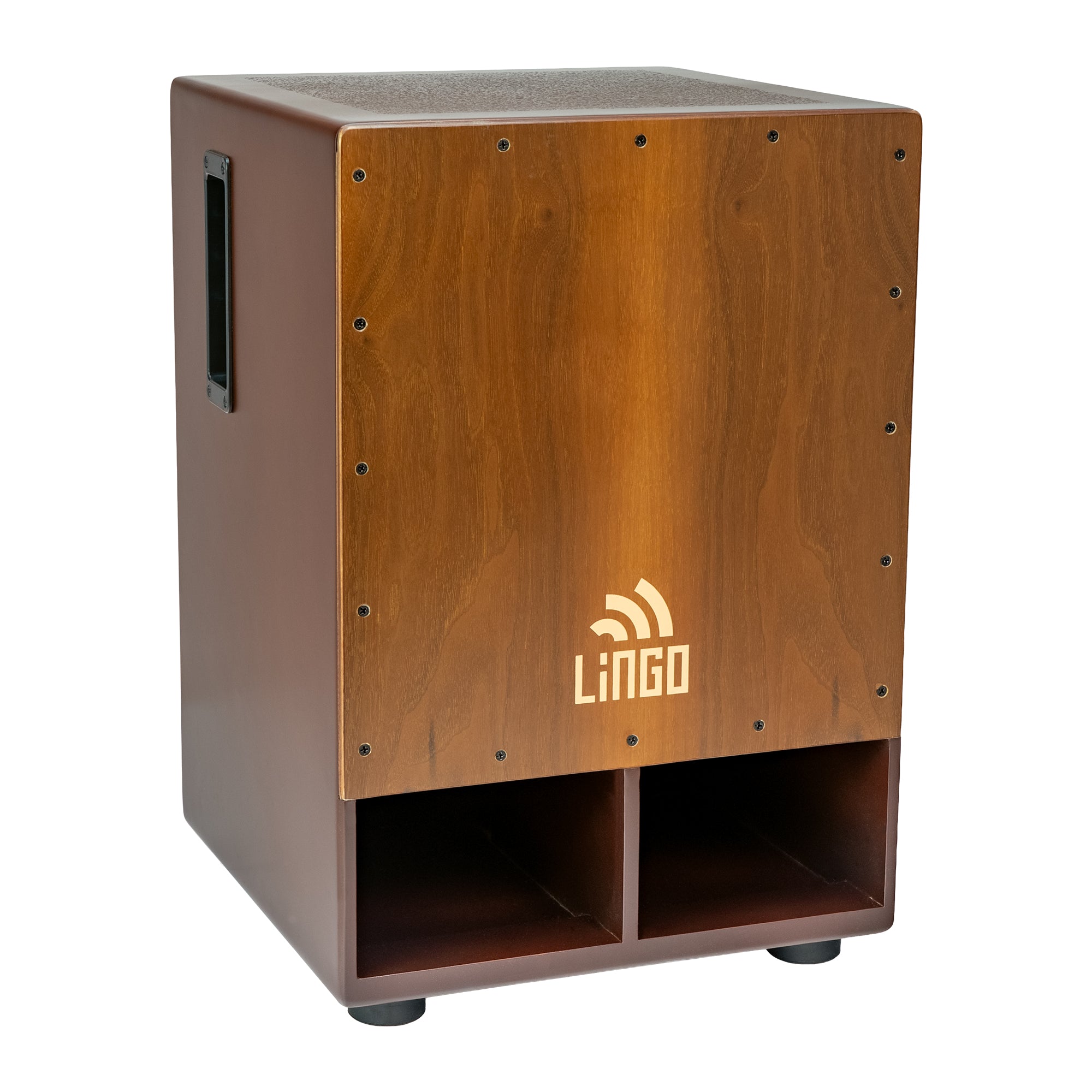 Double Bass Cajon - EQ Pickup - Walnut, Brown Body