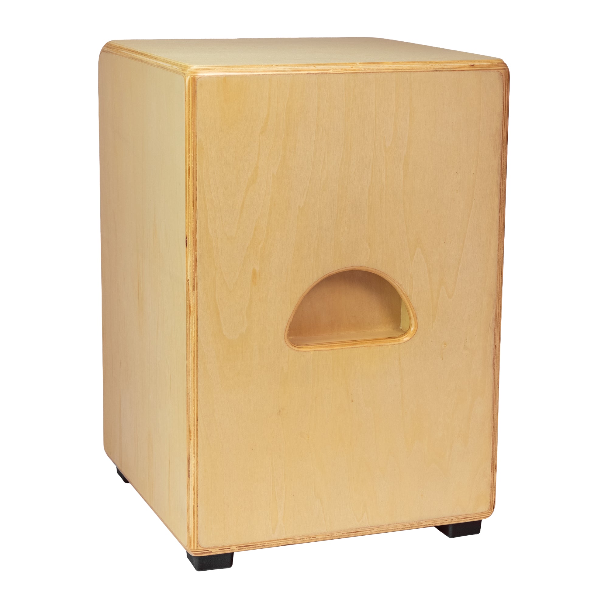 Double Bass Cajon - Zebrano, Natural Body