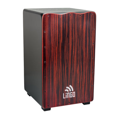 Craftsman Snare Cajon - Red Ebony, Black Body