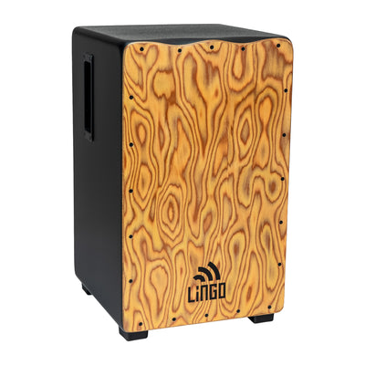 Craftsman Snare Cajon - EQ Pickup - Makal Burl, Black Body