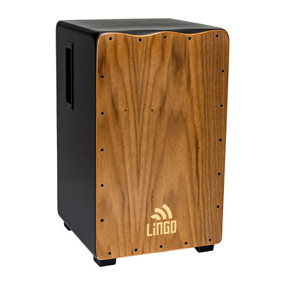 Craftsman Snare Cajon - EQ Pickup - Walnut, Black Body