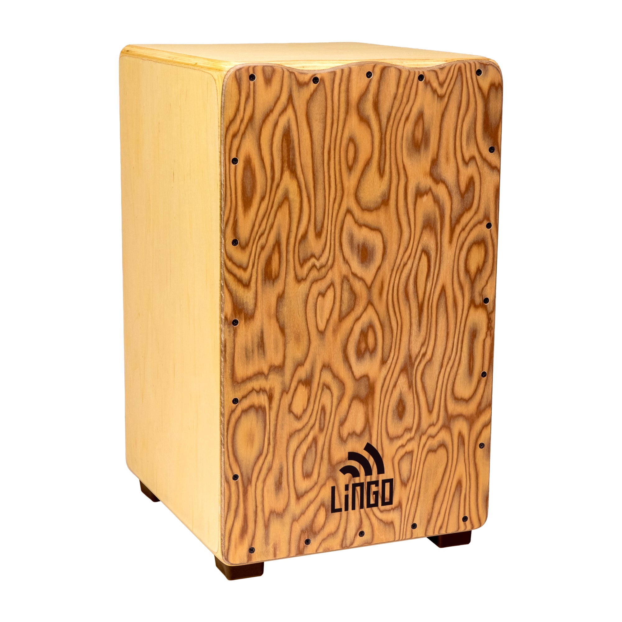 Craftsman Snare Cajon - Makal Burl, Natural Body