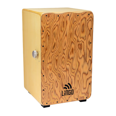 Craftsman Snare Cajon - Switch - Makal Burl, Natural Body
