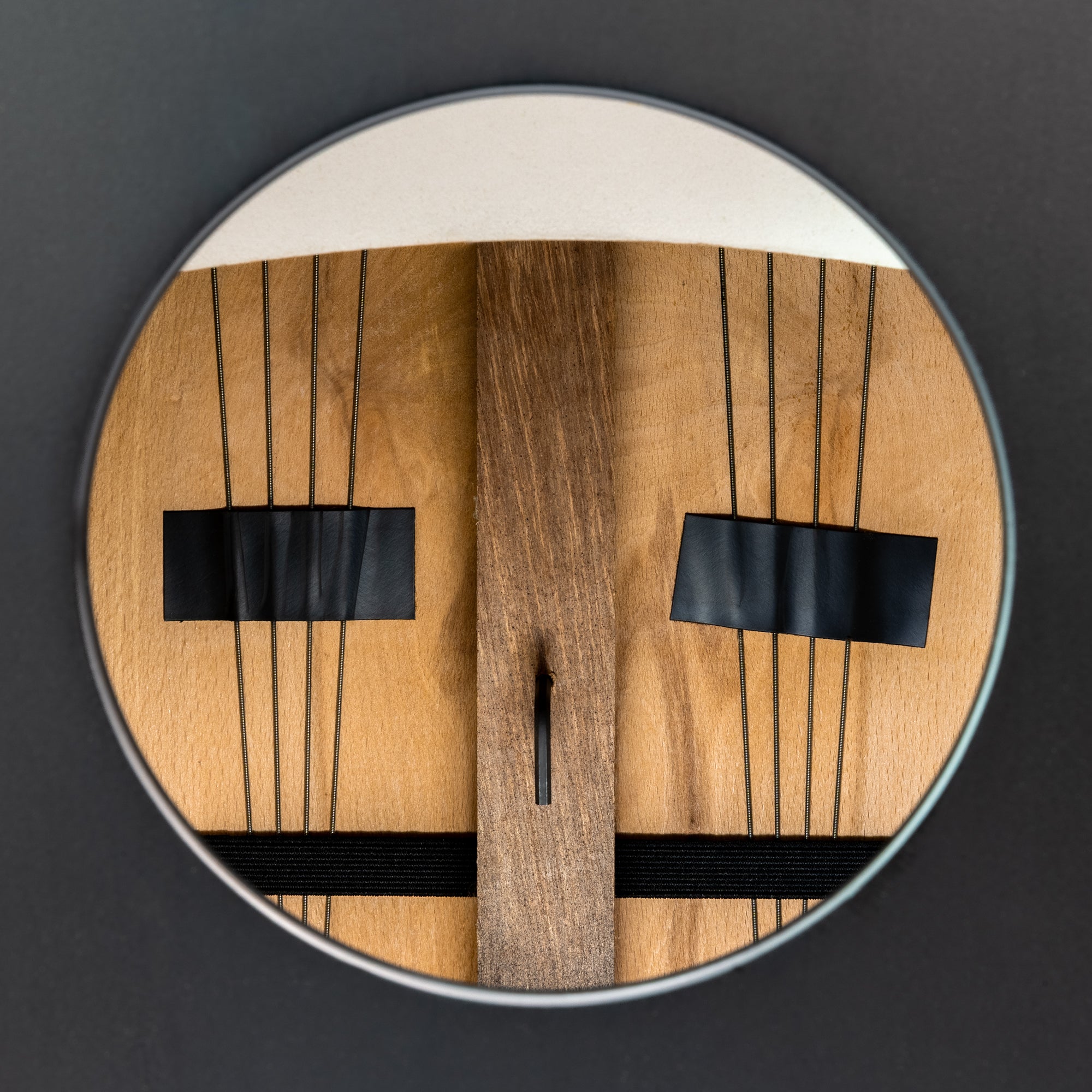Craftsman String Cajon - Makal Burl, Black Body
