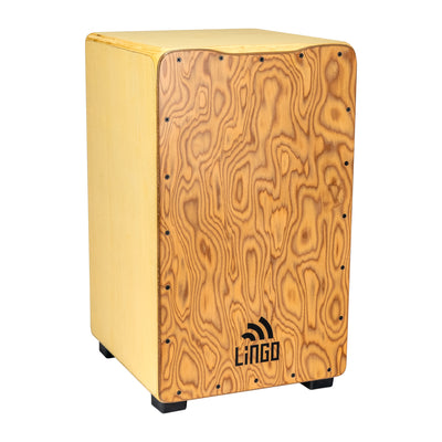 Craftsman String Cajon - Makal Burl, Natural Body