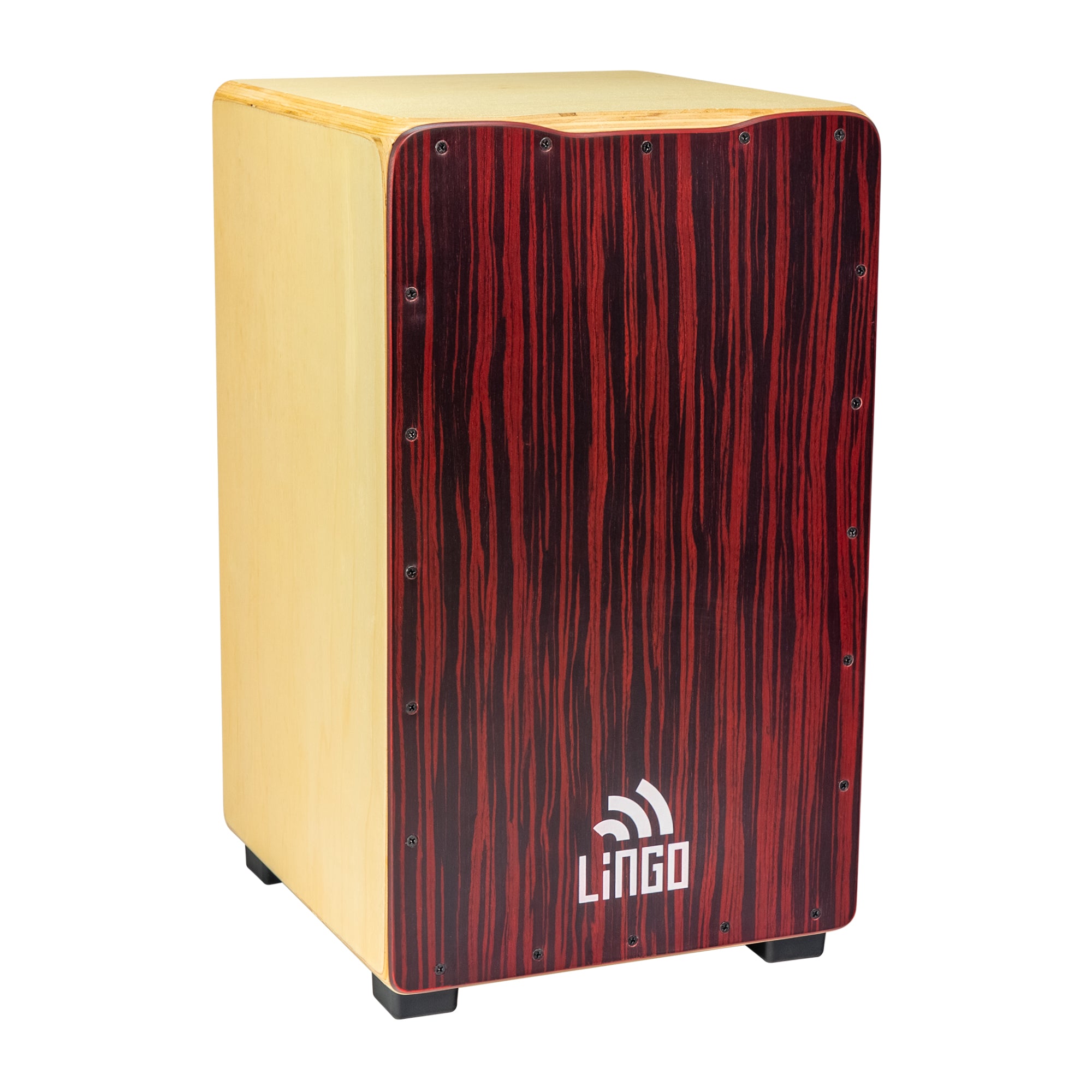 Craftsman String Cajon - Red Ebony, Natural Body
