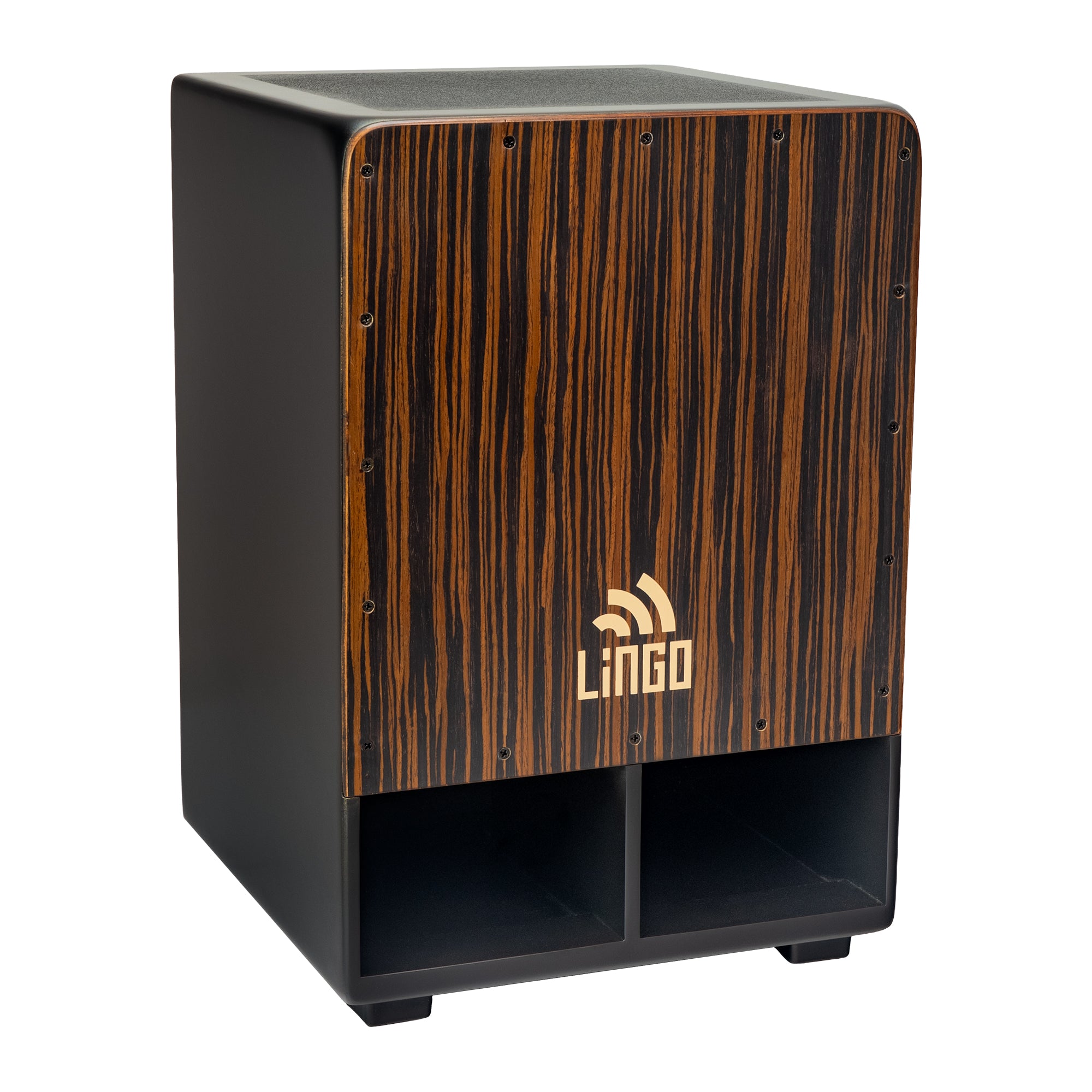 Double Bass Cajon - Ebony, Black Body