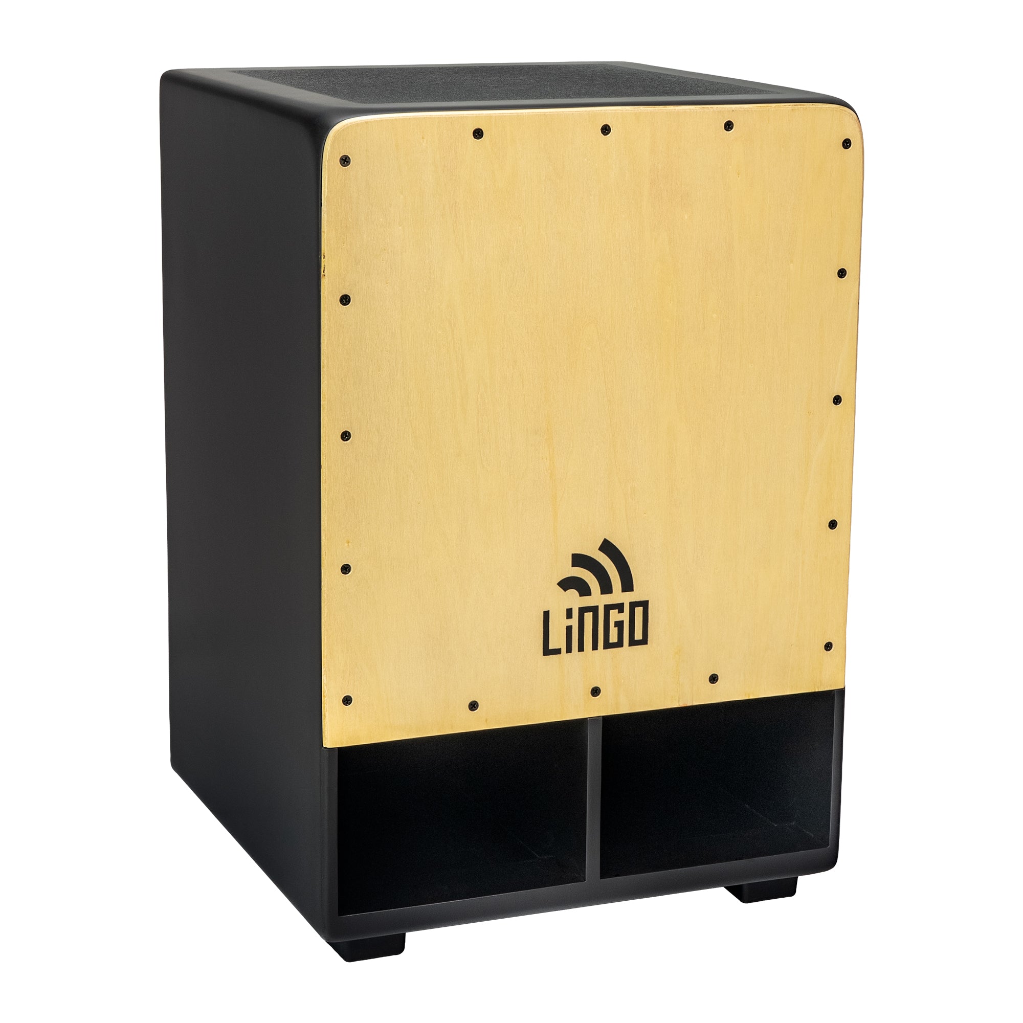 Double Bass Cajon - Birch, Black Body