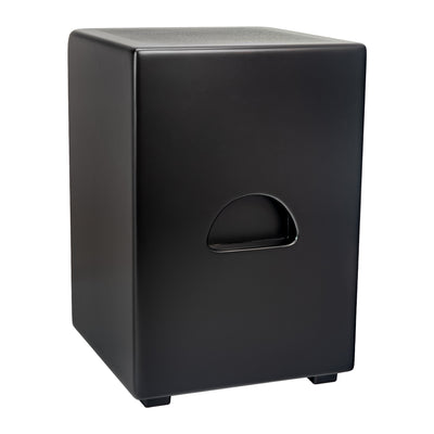 Double Bass Cajon - EQ Pickup - Ebony, Black Body