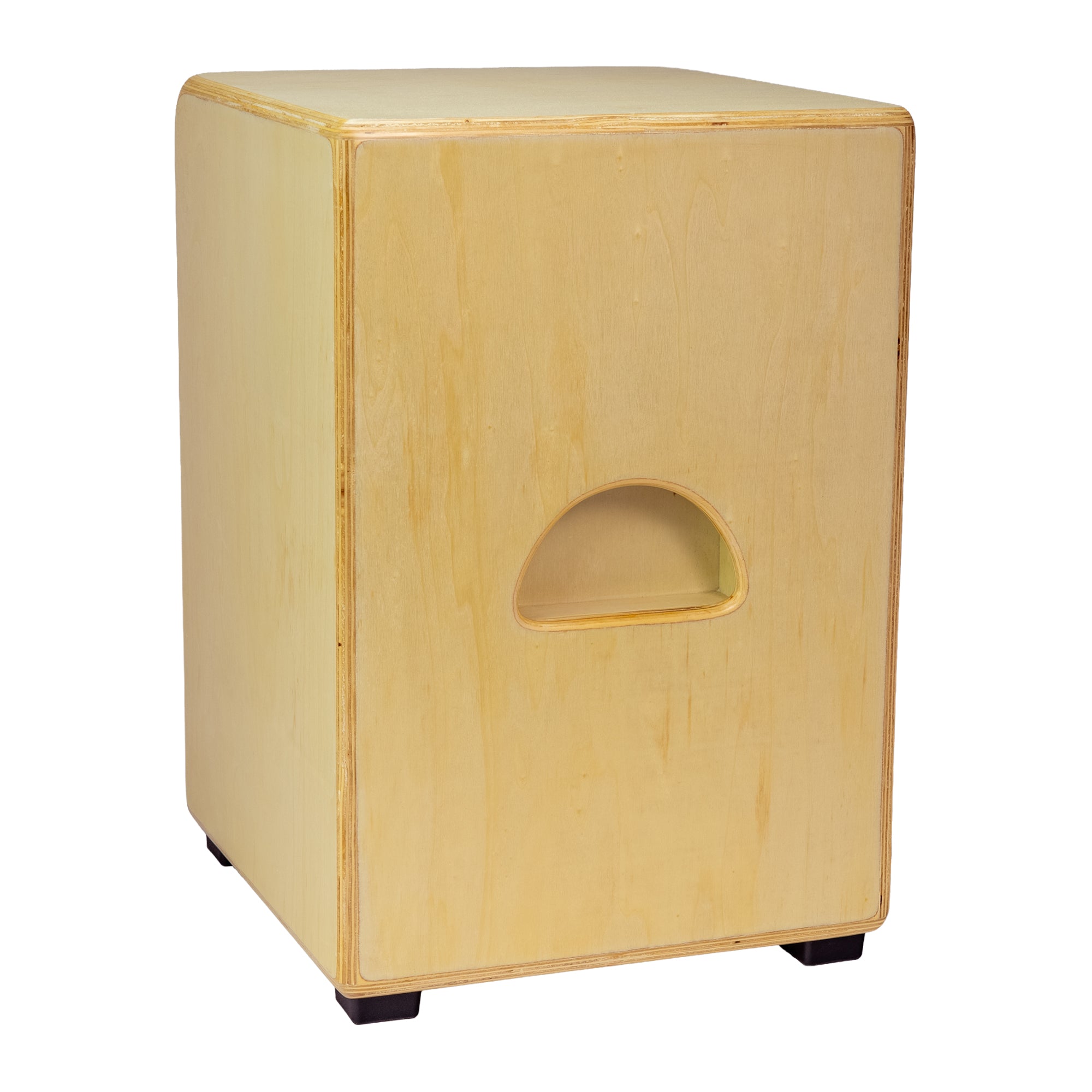 Double Bass Cajon - EQ Pickup - Makal Burl, Natural Body