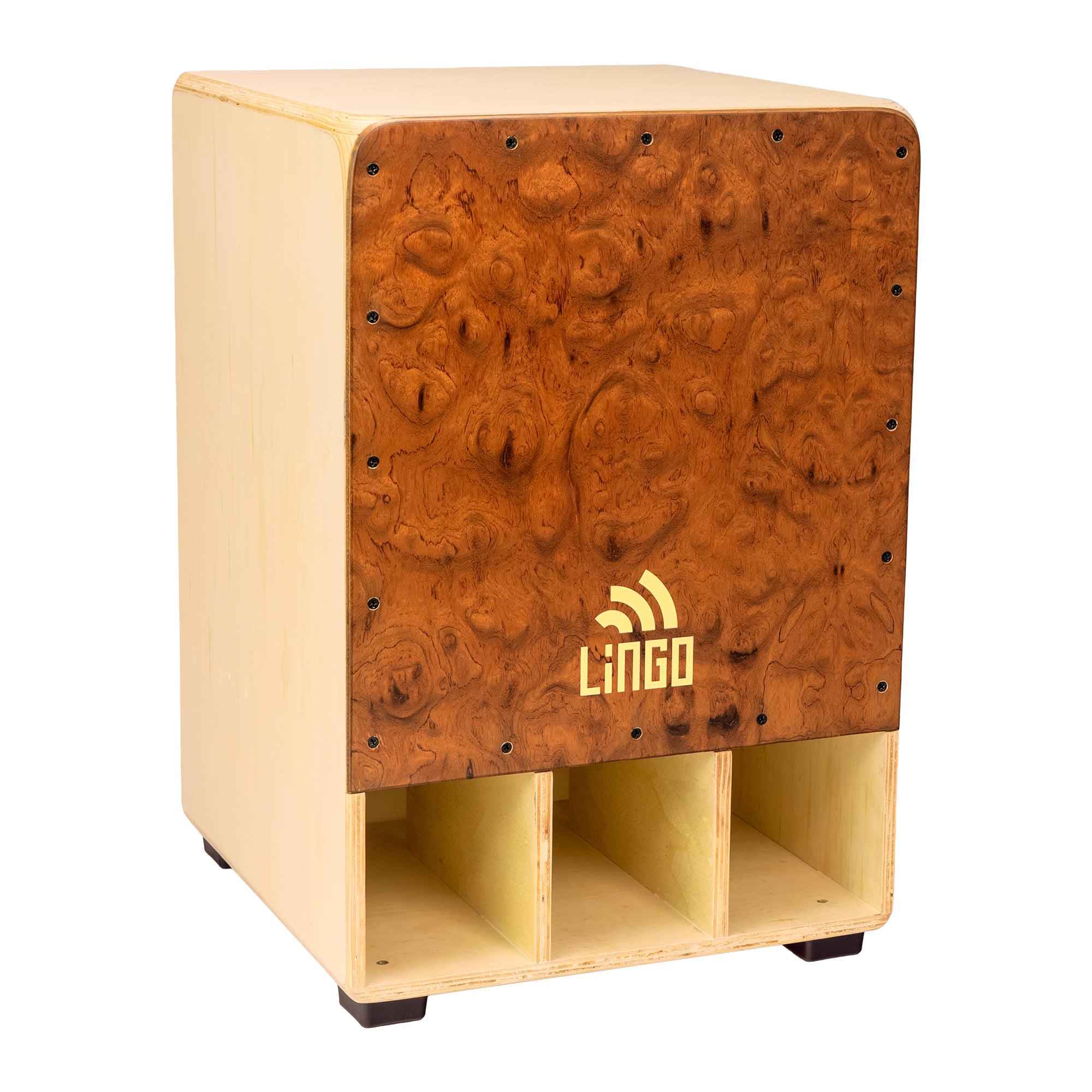 Double Bass Cajon - Bubinga, Natural Body