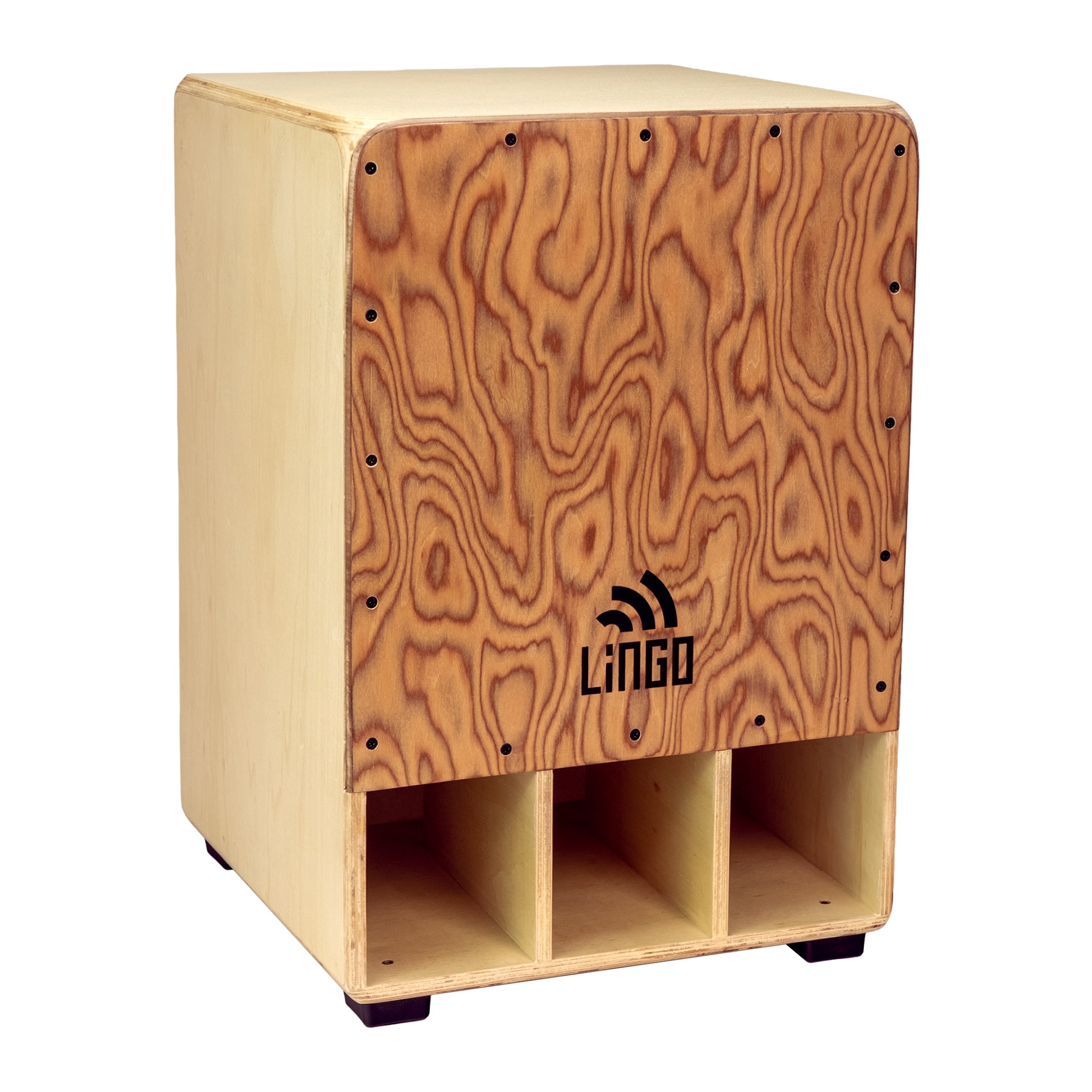Double Bass Cajon - Makal Burl, Natural Body