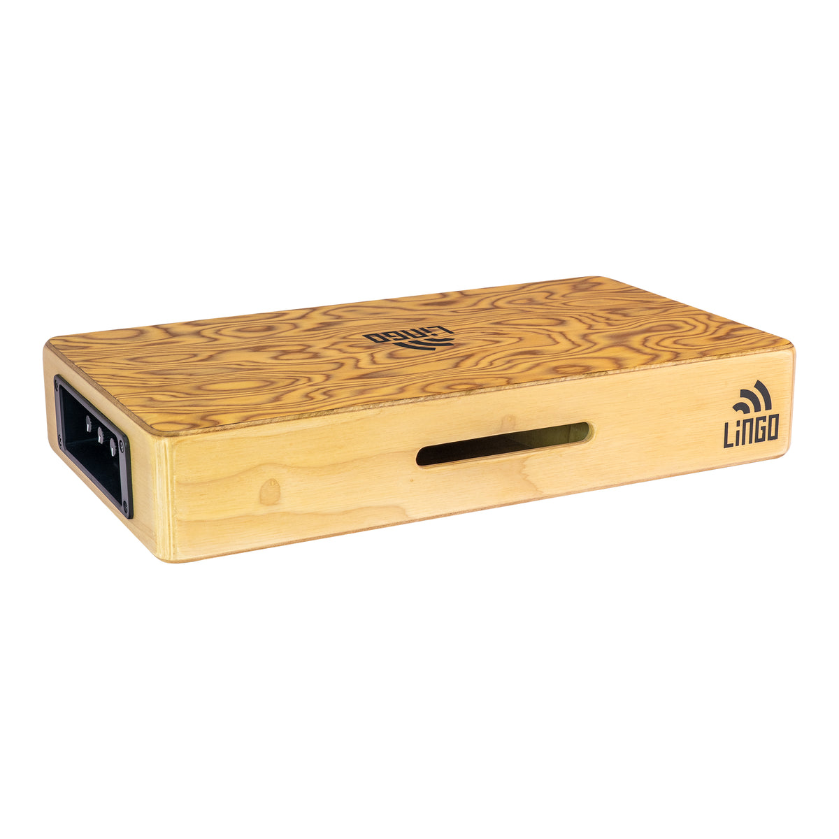 Transit Travel Cajon - EQ Pickup - Makal Burl, Natural Body